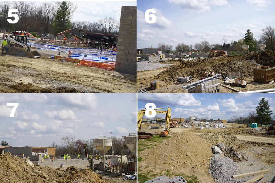 collage images of construction